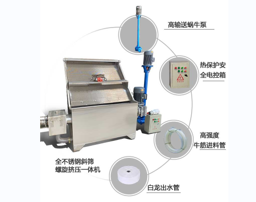 斜筛式干湿分离机 斜筛式干湿分离机